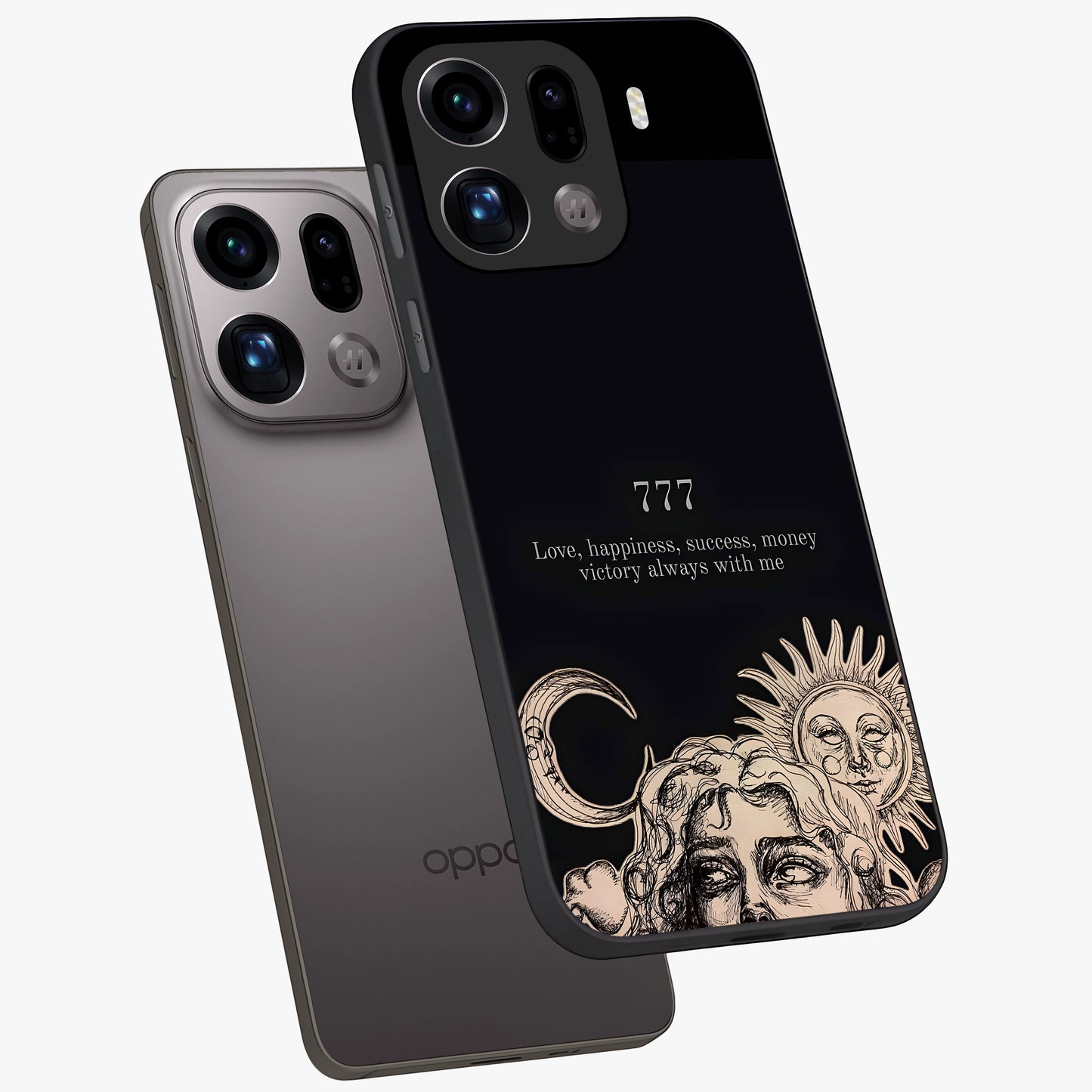 Mystic Victory Aura Glass Case displayed in angled mockup highlighting energetic aura design with bold mystical aesthetic.