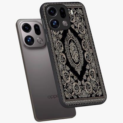 Noir Bloom Elegance Glass Case displayed in angled mockup highlighting refined flower design with stylish noir aesthetic.