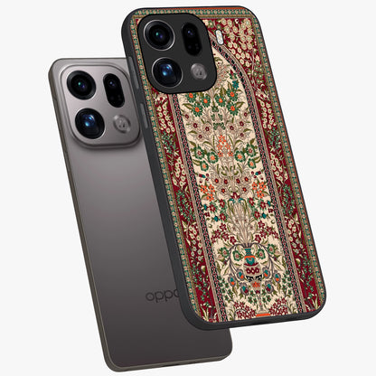 Persian Inspired Glass Case displayed in angled mockup highlighting intricate traditional design with elegant cultural aesthetic.