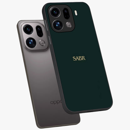 Sabr Minimal Patience Glass Case displayed in angled mockup highlighting simple inspirational design with clean aesthetic style.