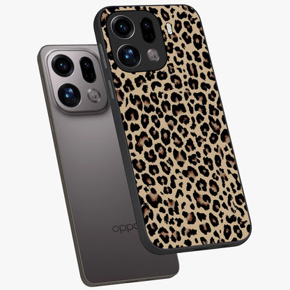 Savage Chic Pattern Glass Case displayed in angled mockup highlighting bold fashion inspired design with chic aesthetic.