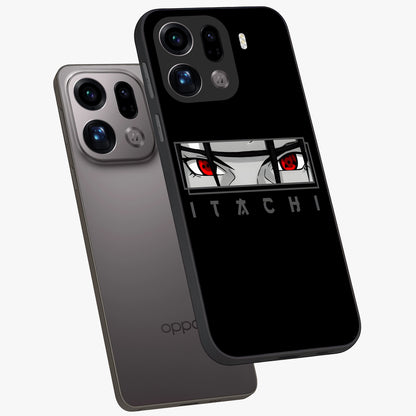 Scarlet Gaze Dominance Glass Case displayed in angled mockup highlighting intense visual design with bold scarlet aesthetic.