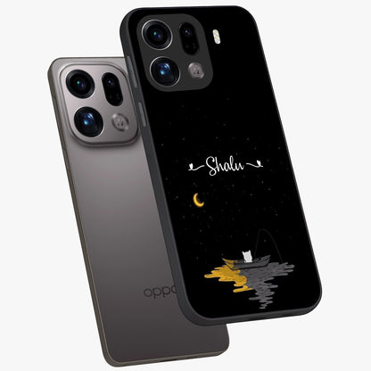 Silent Night Row Glass Case displayed in angled mockup highlighting peaceful evening design with dreamy night aesthetic.
