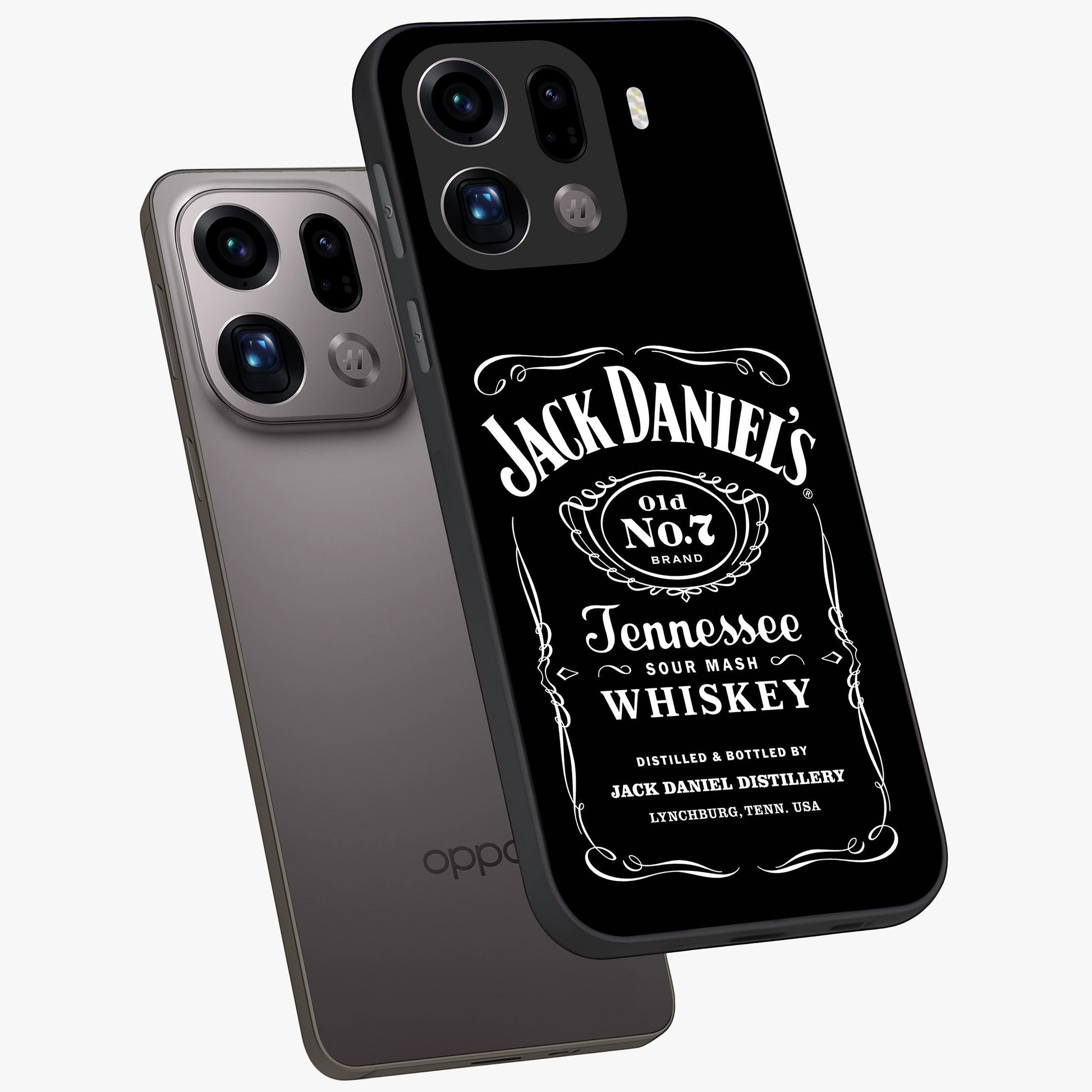 Vintage Whiskey Heritage Glass Case displayed in angled mockup highlighting retro beverage themed design with heritage aesthetic.