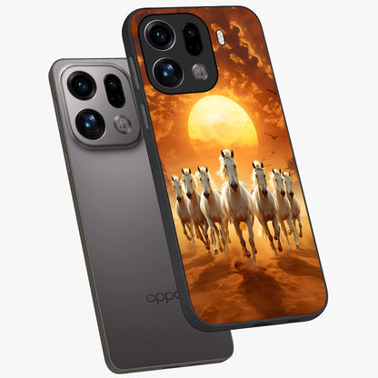 Wild Sunset Majesty Glass Case displayed in angled mockup highlighting vibrant sunset sky design with scenic aesthetic.
