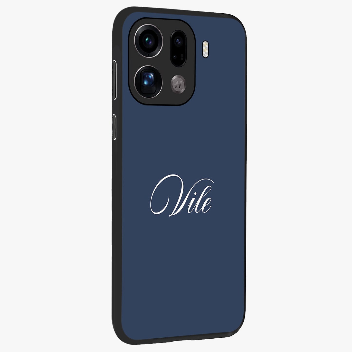 Blue Vintage Floral Pattern Glass Case displayed in angled mockup highlighting classic blue floral pattern and retro aesthetic design.