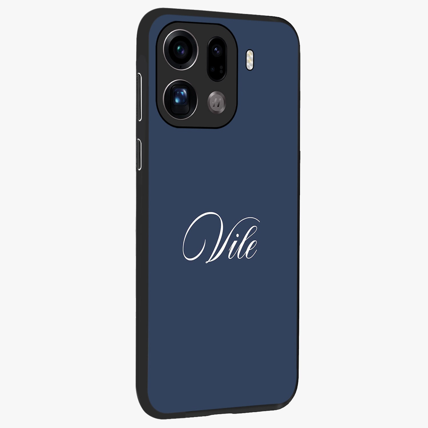 Blue Vintage Floral Pattern Glass Case displayed in angled mockup highlighting classic blue floral pattern and retro aesthetic design.