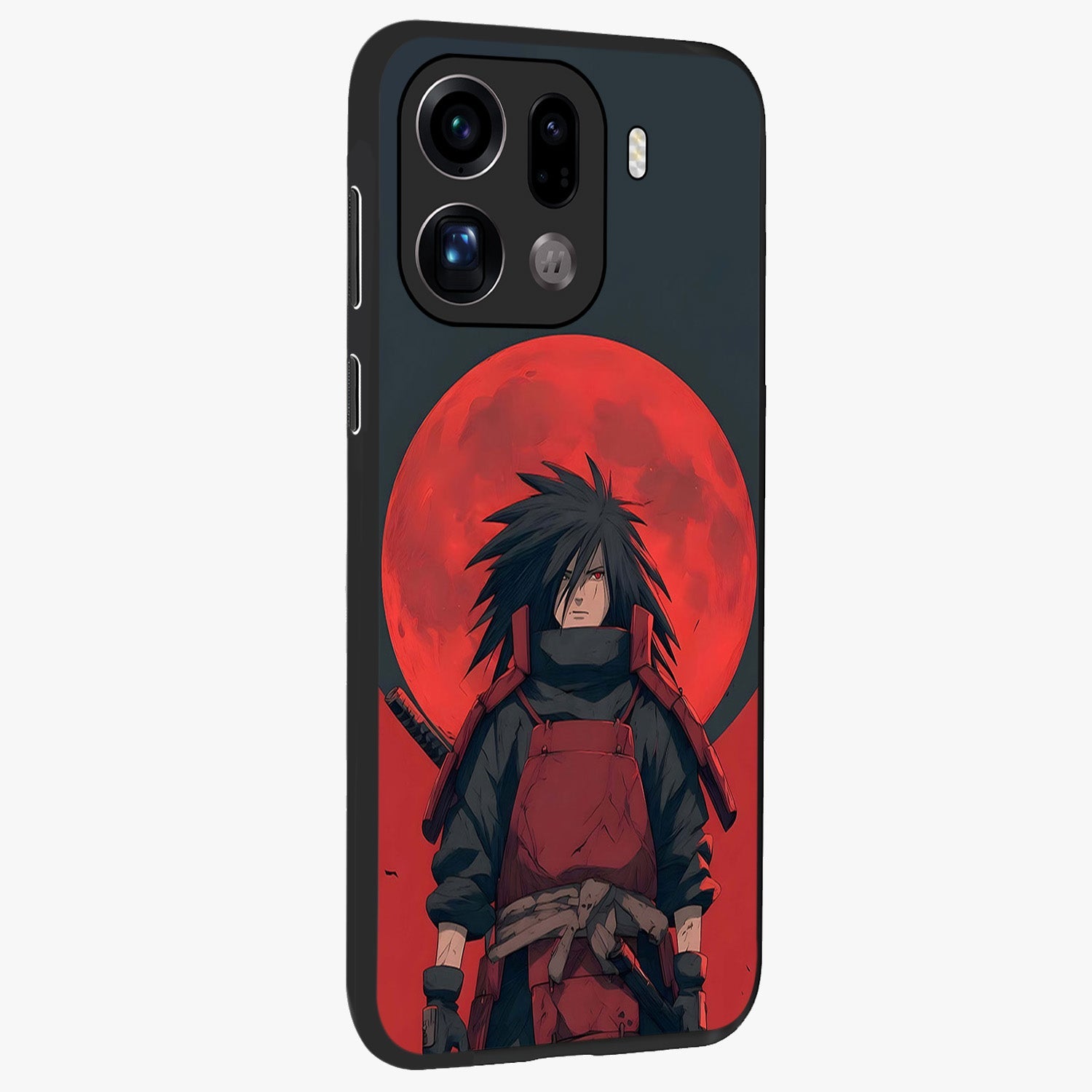 Crimson Moon Warlord Glass Case upright view showcasing powerful warlord artwork with dark celestial theme.