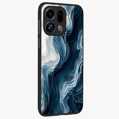 Ethereal Paper Marble Glass Case upright view showcasing smooth marble artwork with refined minimalist theme.