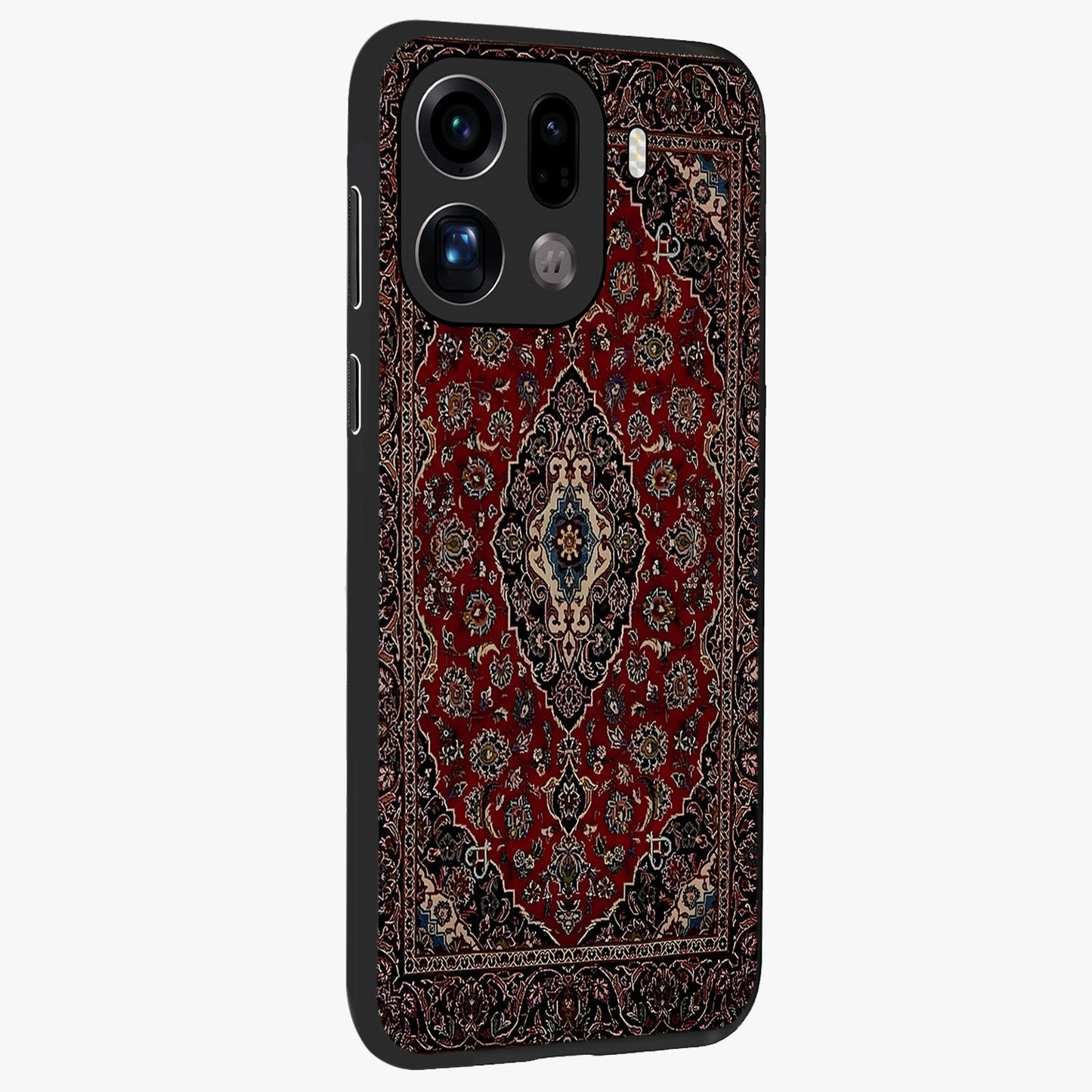Heritage Carpet Royale Glass Case upright view showcasing detailed ornamental artwork with luxurious traditional theme.