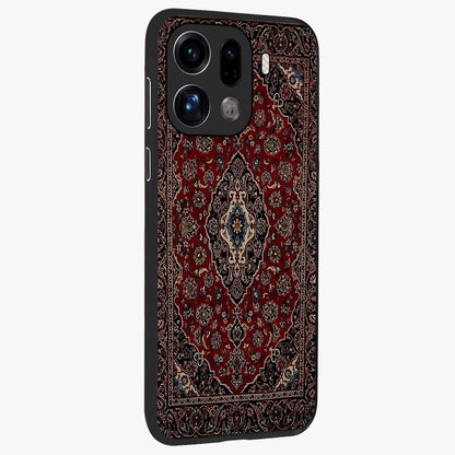 Heritage Carpet Royale Glass Case upright view showcasing detailed ornamental artwork with luxurious traditional theme.