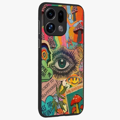 Mystic Eye Wonderland Glass Case upright view showcasing symbolic eye artwork with mysterious fantasy theme.