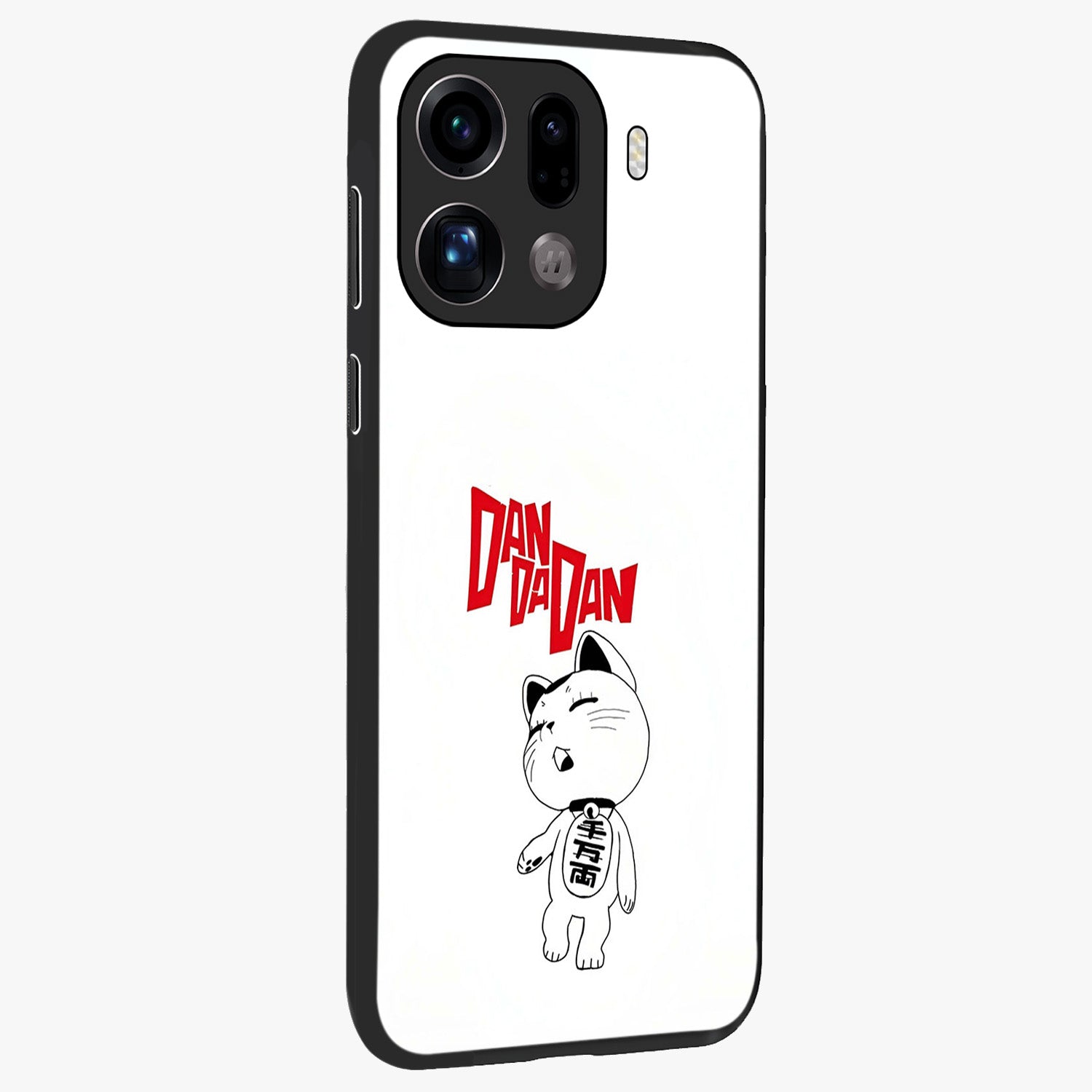 Playful Spirit Charm Glass Case upright view showcasing vibrant charm artwork with fun artistic theme.