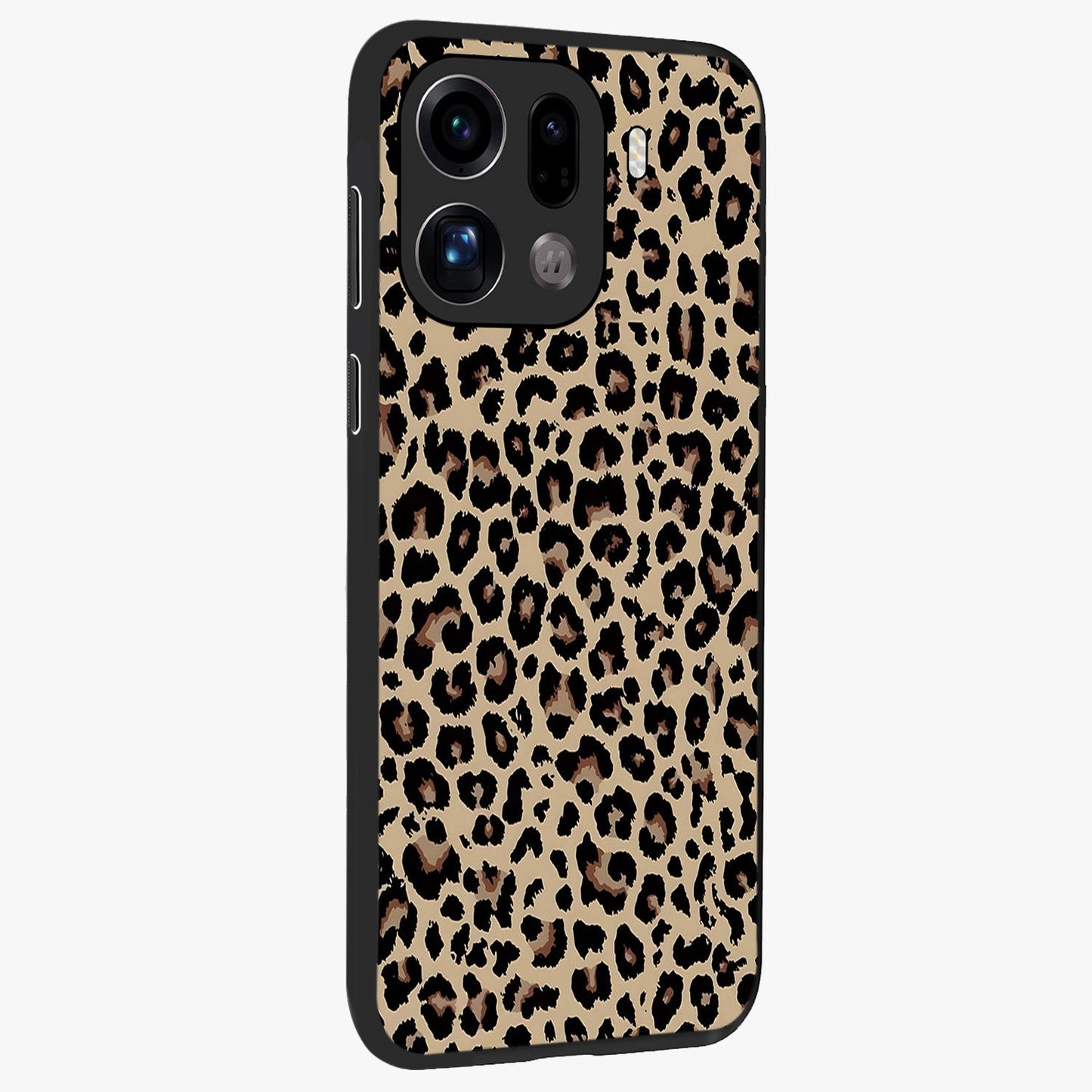 Savage Chic Pattern Glass Case upright view showcasing trendy decorative artwork with edgy fashion theme.