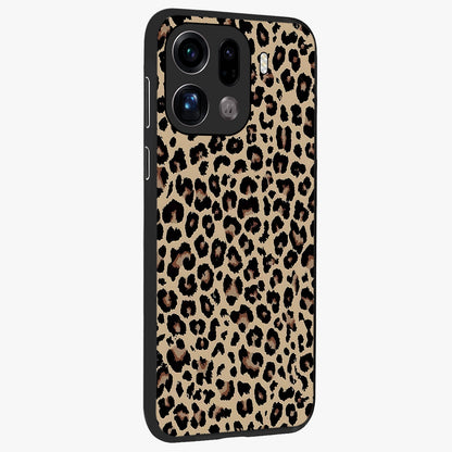 Savage Chic Pattern Glass Case upright view showcasing trendy decorative artwork with edgy fashion theme.