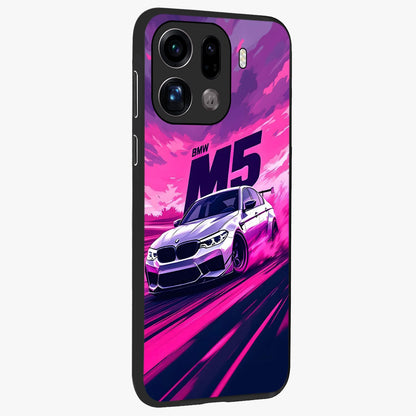Velocity Drift Pulse Glass Case upright view showcasing powerful racing artwork with energetic motorsport theme.