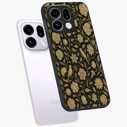Golden Evil Eye Mandala Glass Case displayed in angled mockup highlighting protective evil eye symbol with golden mandala design.