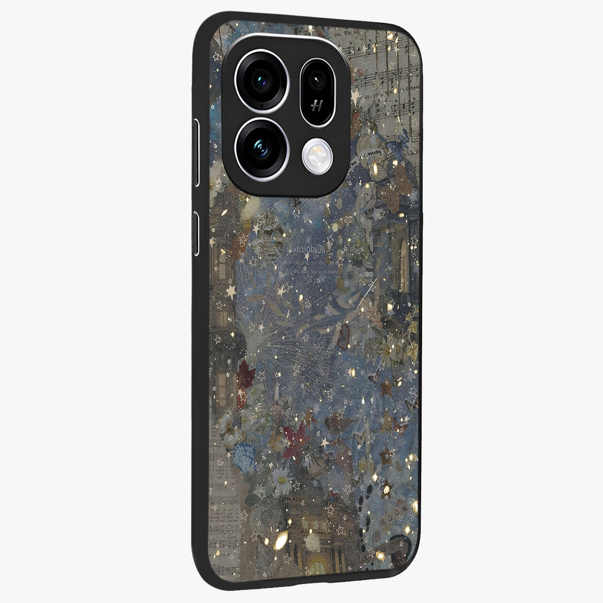 Aesthetic Astrolophia Glass Case upright view showcasing soft aesthetic theme with stylish modern look.