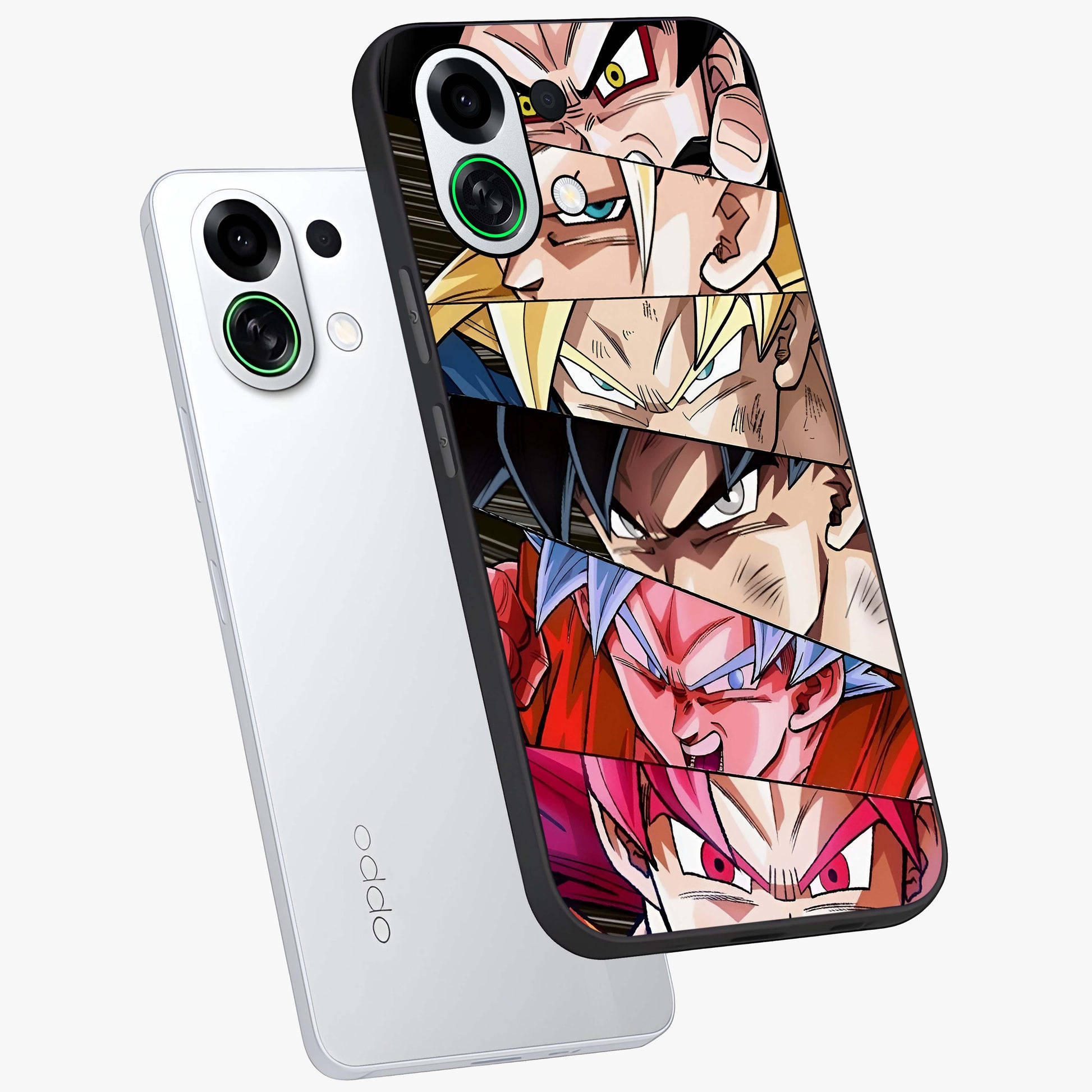 Anime Character Glass Case displayed in angled mockup highlighting colorful anime character illustration.