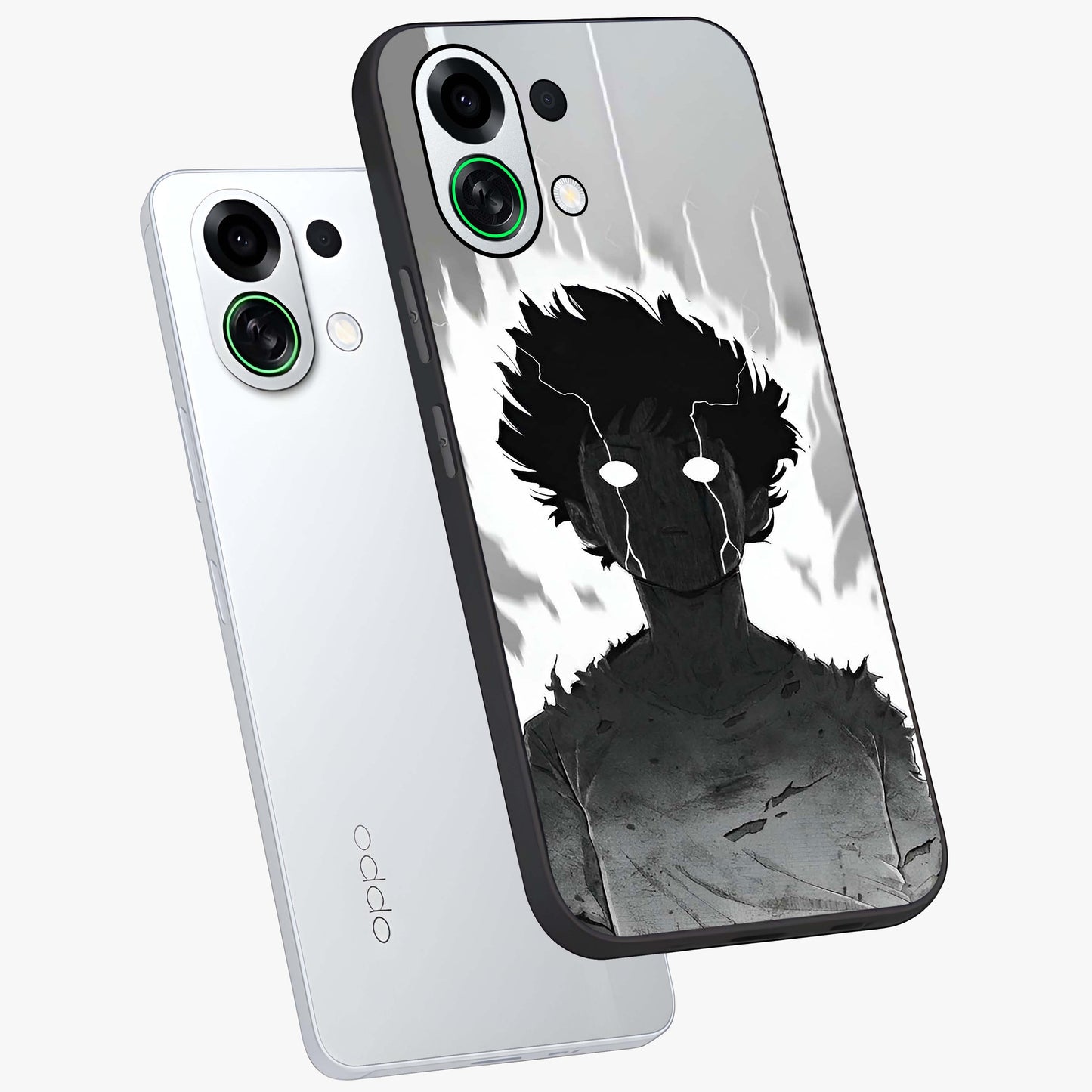 Awakened Inner Rage Glass Case displayed in angled mockup highlighting powerful graphic design and bold artistic theme.