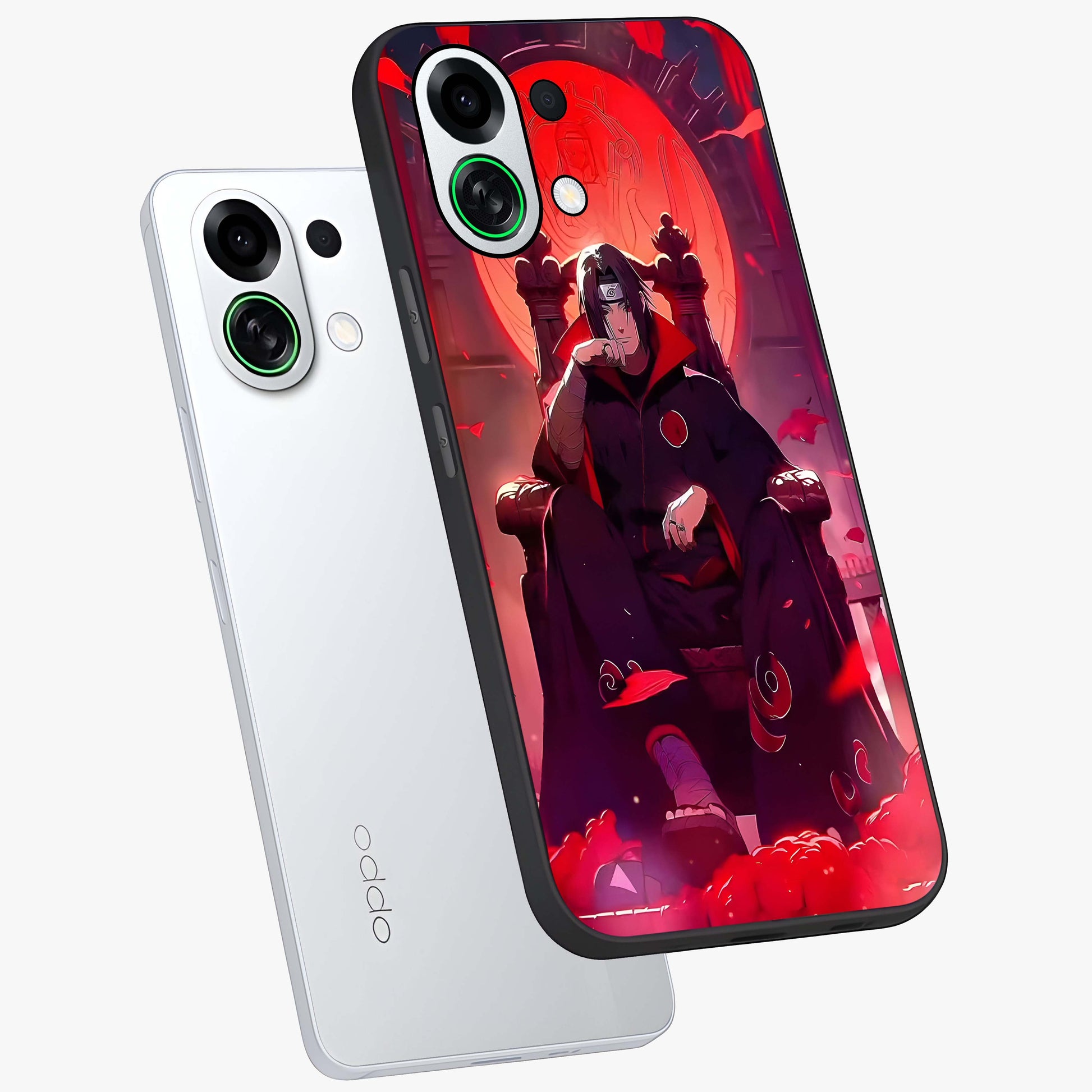 Blood Moon Sovereign Glass Case displayed in angled mockup highlighting dark celestial moon design and dramatic theme.