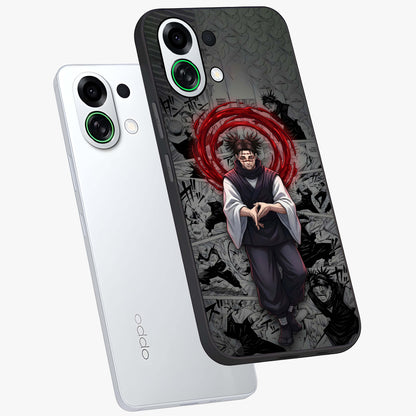 Cursed Ritual Ascension Glass Case displayed in angled mockup highlighting mystical ritual illustration with supernatural aesthetic.