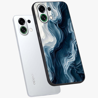 Ethereal Paper Marble Glass Case displayed in angled mockup highlighting elegant marble pattern with modern aesthetic style.