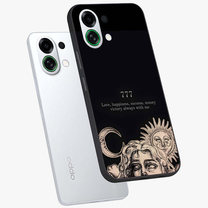 Mystic Victory Aura Glass Case displayed in angled mockup highlighting energetic aura design with bold mystical aesthetic.
