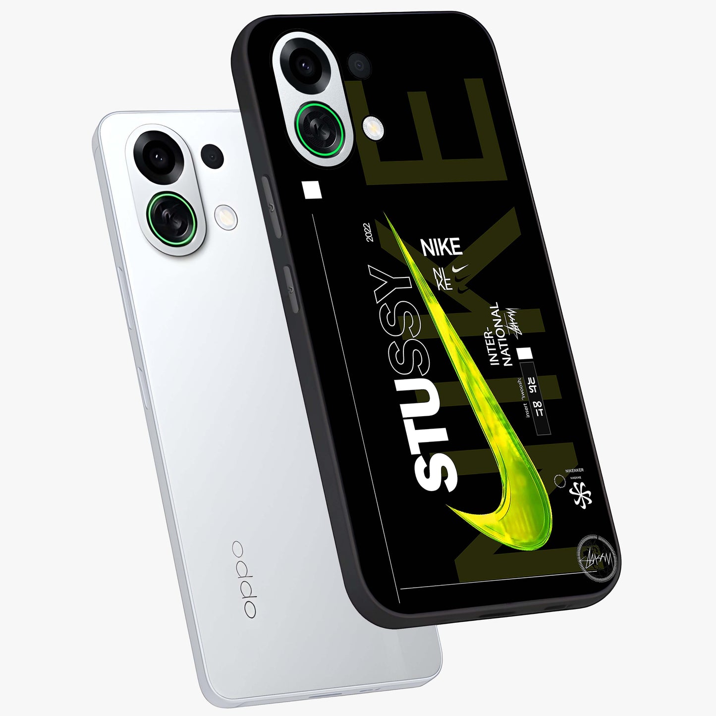 Neon Street Edition Glass Case displayed in angled mockup highlighting vibrant urban design with bold street aesthetic.