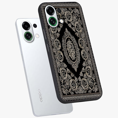 Noir Bloom Elegance Glass Case displayed in angled mockup highlighting refined flower design with stylish noir aesthetic.