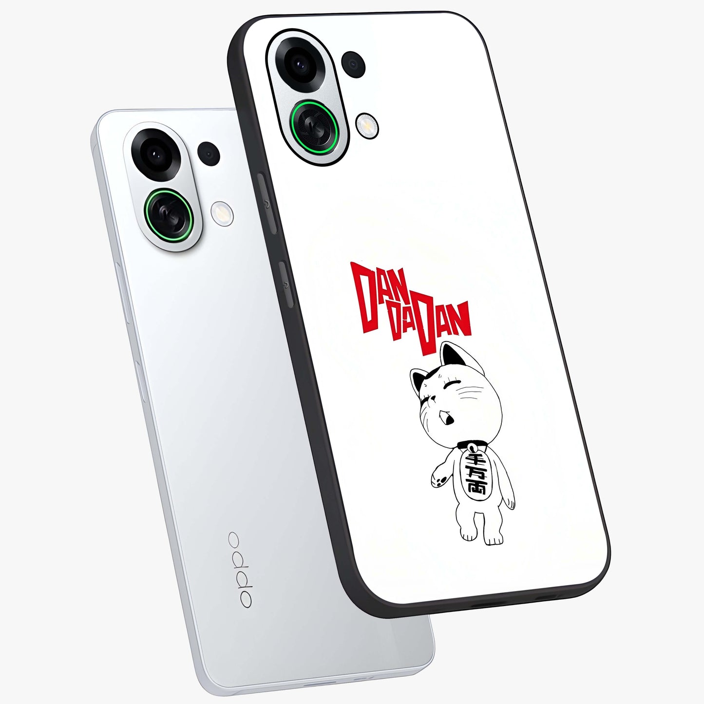 Playful Spirit Charm Glass Case displayed in angled mockup highlighting lively decorative design with playful aesthetic style.