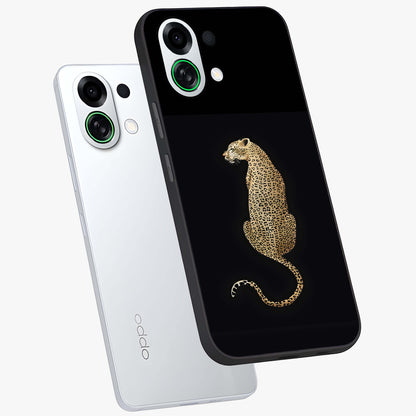 Regal Leopard Glass Case displayed in angled mockup highlighting powerful animal illustration with stylish wild aesthetic.
