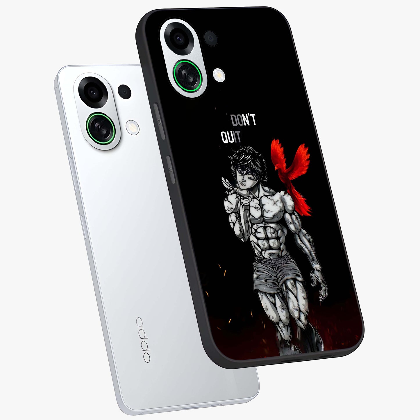 Rise Beyond Limits Glass Case displayed in angled mockup highlighting inspiring message design with modern aesthetic style.