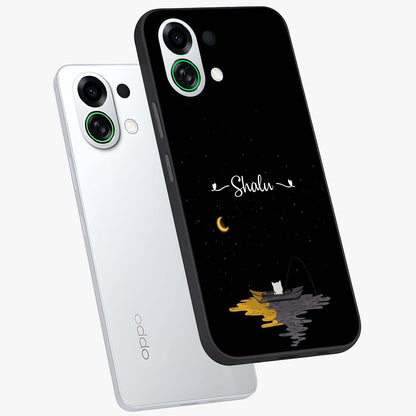 Silent Night Row Glass Case displayed in angled mockup highlighting peaceful evening design with dreamy night aesthetic.