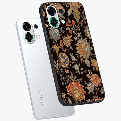 Vintage Floral Dream Glass Case displayed in angled mockup highlighting elegant vintage flower design with soft aesthetic style.