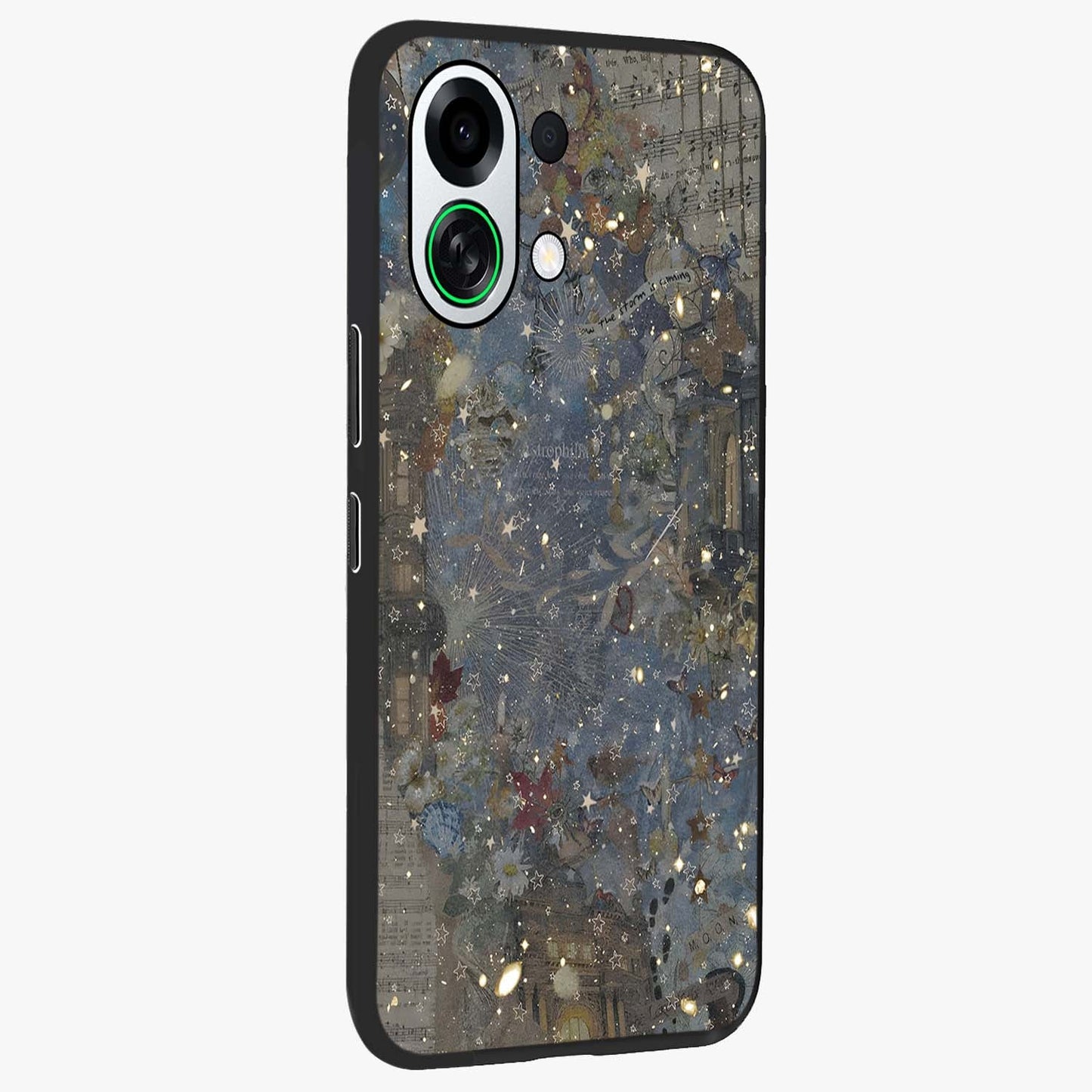 Aesthetic Astrolophia Glass Case upright view showcasing soft aesthetic theme with stylish modern look.