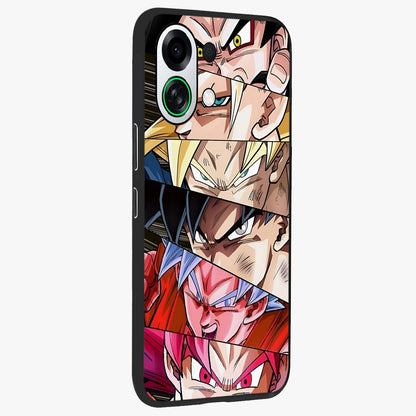 Anime Character Glass Case upright view showcasing expressive anime artwork with bold graphic style.