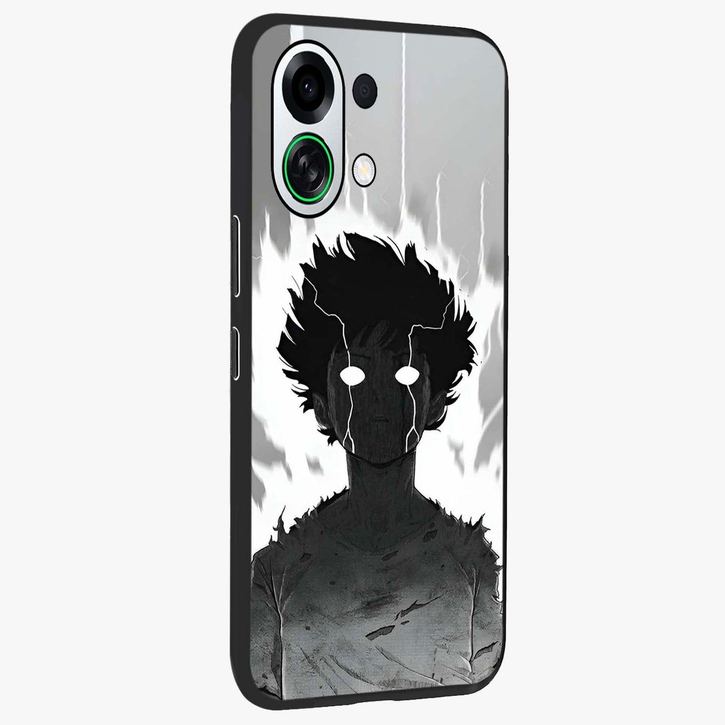 Awakened Inner Rage Glass Case upright view showcasing dramatic artwork with strong expressive aesthetic.