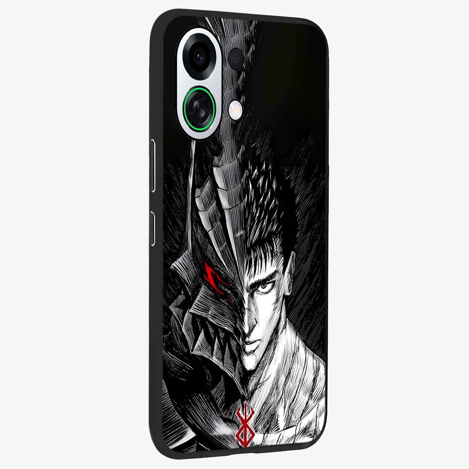 Berserker Blood Oath Glass Case upright view showcasing intense warrior aesthetic with dramatic artistic style.