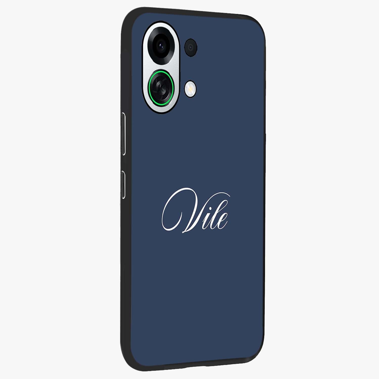 Blue Vintage Floral Pattern Glass Case displayed in angled mockup highlighting classic blue floral pattern and retro aesthetic design.