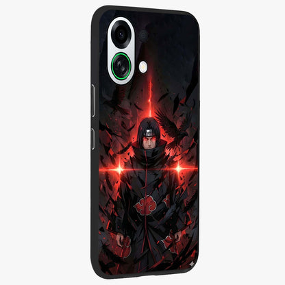 Focused Blade Discipline Glass Case upright view showcasing strong typography statement with sleek motivational theme.