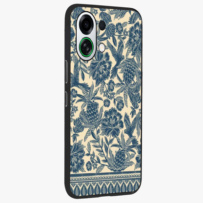 Heirloom Wild Bloom Glass Case upright view showcasing delicate wildflower artwork with timeless floral theme.