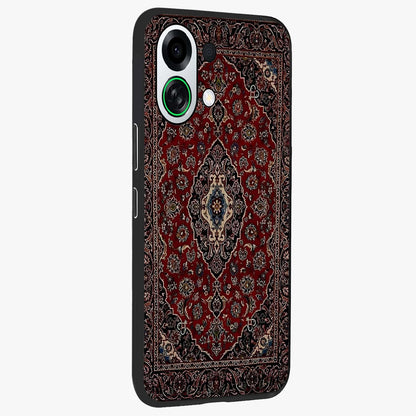 Heritage Carpet Royale Glass Case upright view showcasing detailed ornamental artwork with luxurious traditional theme.