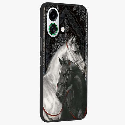 Majestic Ride Legacy Glass Case upright view showcasing dynamic ride inspired artwork with modern automotive theme.