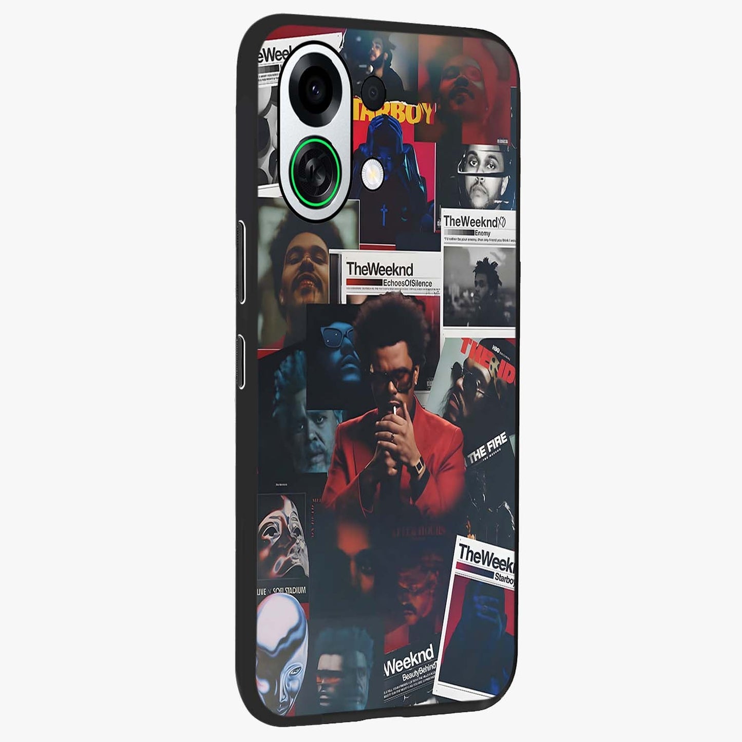 The Weeknd Glass Case upright view showcasing bold music themed artwork with contemporary artistic style.