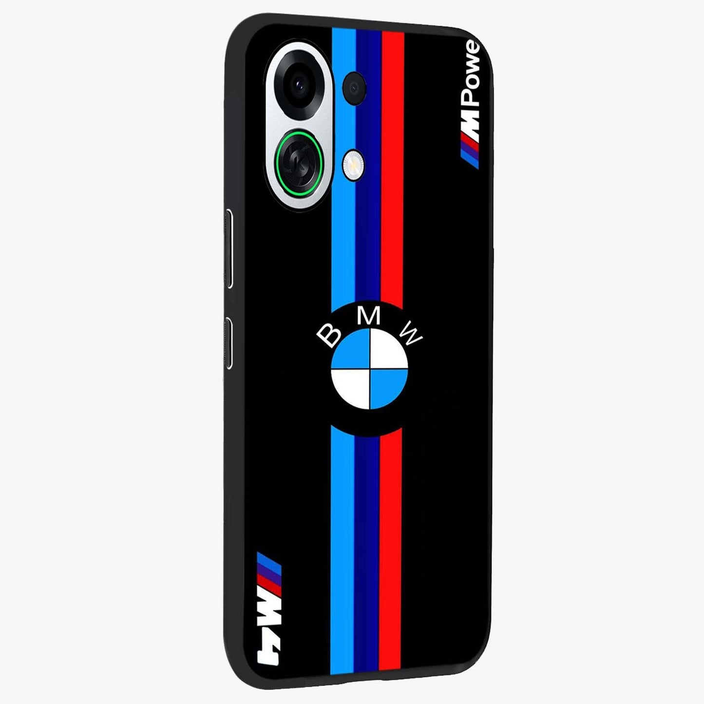 Turbo BMW Beast Glass Case upright view showcasing powerful car artwork with modern motorsport theme.