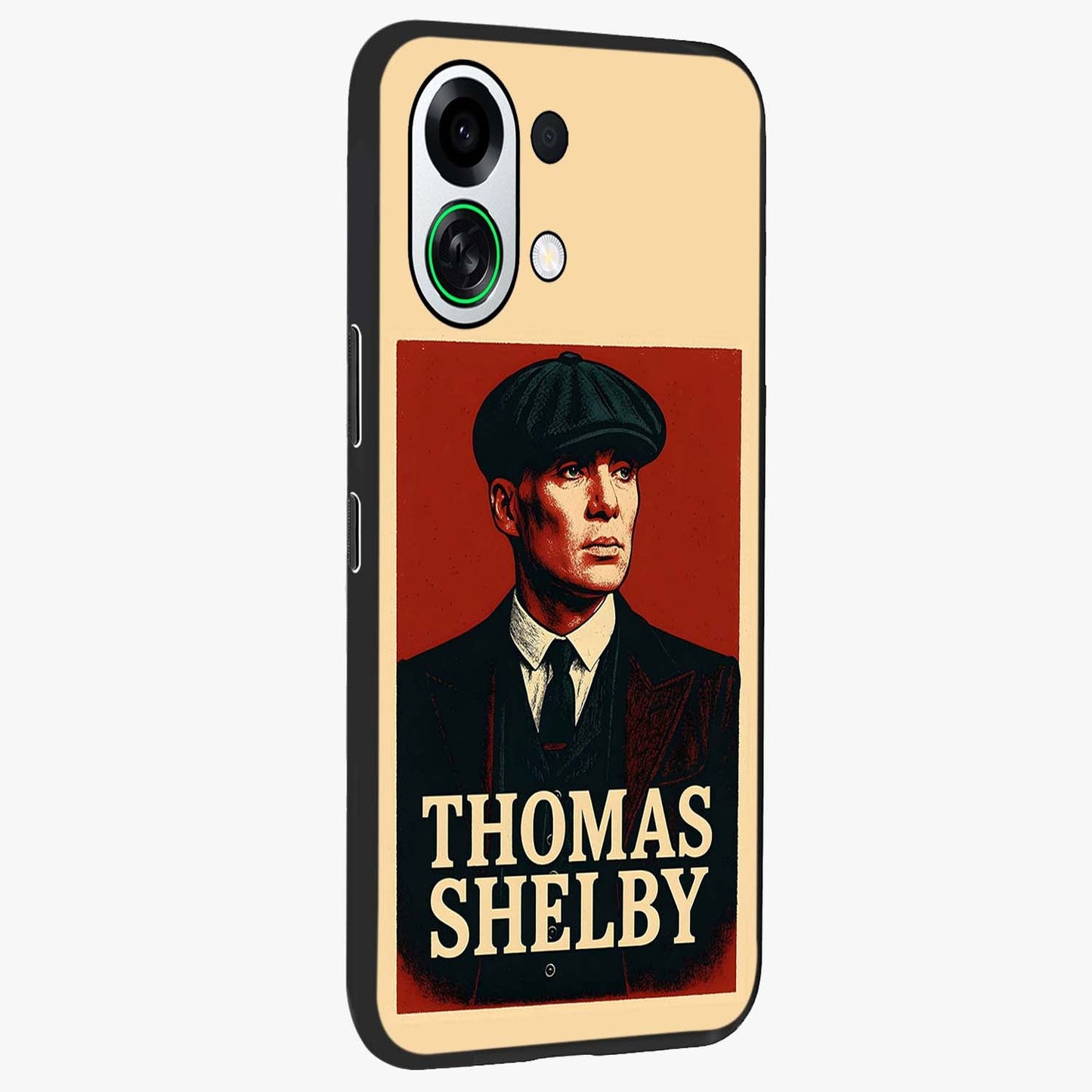 Vintage Mafia Authority Glass Case upright view showcasing dramatic vintage artwork with iconic authority theme.