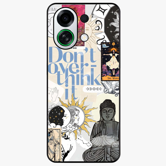 Ethereal Thoughts Glass Case showing flat back view with dreamy artistic artwork and glossy glass finish.