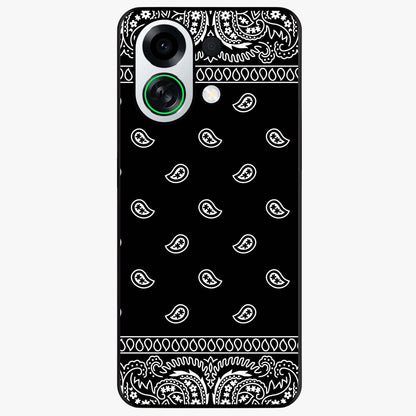 Retro Rebel Threads Glass Case showing flat back view with vintage street style artwork and glossy glass finish.