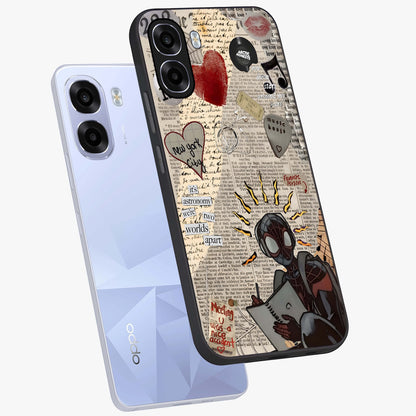 City Dream Sketch Glass Case displayed in angled mockup highlighting minimal city illustration with aesthetic sketch style.
